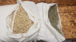 cuscino in pula di farro e fieno alpino