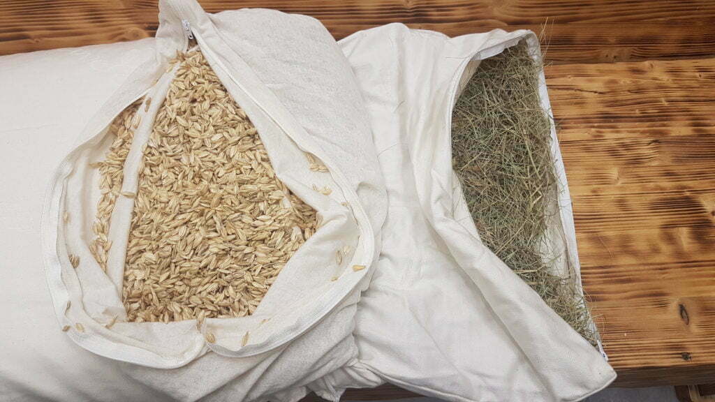 cuscino in pula di farro e fieno alpino